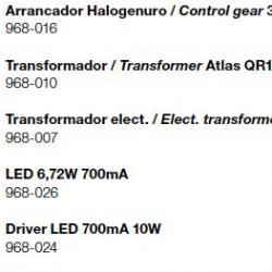 Atlas (Accessorio) transformador ( QR-111 35 105W)
