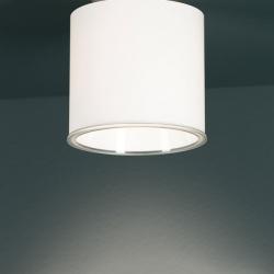 Olav ceiling lamp Grey Silver Glass opal white