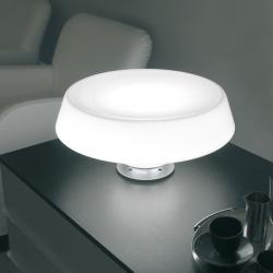 Pur Table Lamp plegada Chrome mate/white