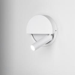 Ledtube R Right circular wall lamp foldable 3 w LED White