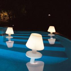 Waterproof Sobremesa flotante para piscina LED 1,5W Polietileno Blanco