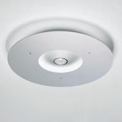Ixion ceiling lamp Round Fluorescent + halogento Aluminium Anodized