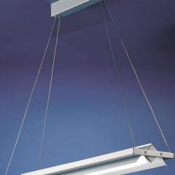 Loft Suspension Fluorescent Grand Aluminium Anodisé