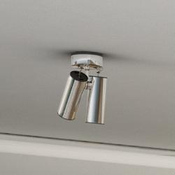 Tub LED ceiling lamp adjustable 15cm LED 2x4w 3000K Stainless Steel/Black