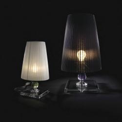 Julia 10 Table Lamp Glass tallado ø19cm Gasa black