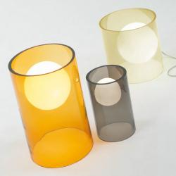 Limbo 10 Table Lamp ø15x25cm Transparent glass ahumado white