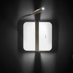 Enzo 1AP30 Wall Lamp Square with arm LED Bronze