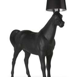 Horse lámpara de Lâmpada de assoalho 1x60w E27 Preto