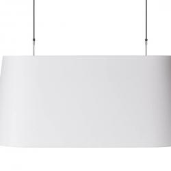 Oval luz Lámpara Colgante 2x60w E27 negro