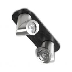 Elipse oval Spotlight 2xGU10 50w G.Silver/Chrome