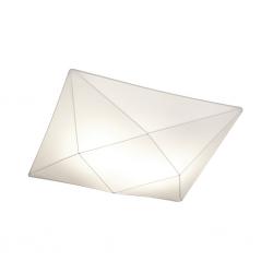 Polaris lâmpada do teto de tecido 100cm E27 5x20w tecido branca
