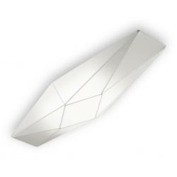 Polaris luz de parede 90cm E27 2x20w tecido branca