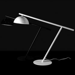 Onix Lampe de table pintado blanc