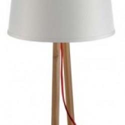 Maiko Lampe de table E27 15W legno