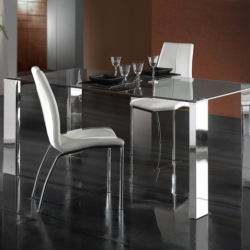 Malibu dining table 140x80cm steel