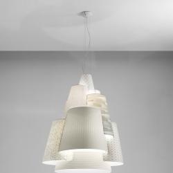 Melting Pot Pendant Lamp 120 E27 3x70W Halo Outdoor fantasías claras/indoor white