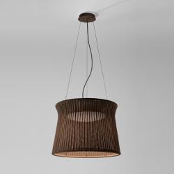 Syra - 45 Indoor Lamp Pendant Lamp LED 17w dimmable Sistema Dali / Brown chocolate