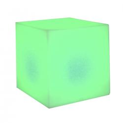 Cuby 20 cubo iluminado Ao ar Livre baterí­a recargable LED RGB waterproof 20x20x20cm