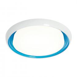 Roms lâmpada do teto Rodada branco/Azul LED18W mando incl