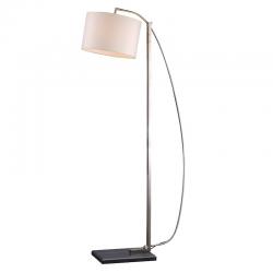 Floor Lamp of Arch níquel lampshade fabric 60W E27