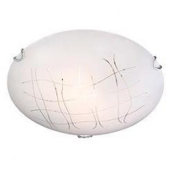 lâmpada do teto branco líneas Transparentes 40cm E27 60W