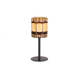 Deco Lampe de table tiffany 12cm 1L E14 marrón ocre