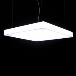 Box S70 Lampe Suspension dimmable Fluo 4x14/24W (G5) - blanc opale