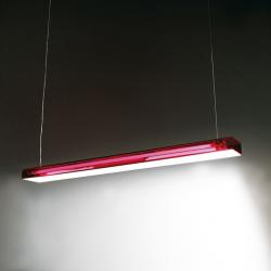 Box S120 Lampe Pendelleuchte dimmable Fluo 2x28/54W (G5) - Rauchfarbe Transparent