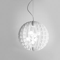 Helios S60 Lamp Pendant Lamp E14 max 60W - Aluminium white
