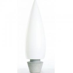Kanpazar 150B Lámpara de Pie Exterior LED 4x18,6W - blanco opal
