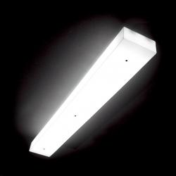 Box C120 ceiling lamp dimmable Fluo 2x28/54W (G5) - Smoked Transparent