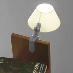 Petite Clamp luminar pino LED 10W (E27) - Cinza