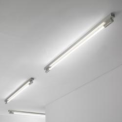Roof C/W II 70 Applique/plafonnier dimmable Fluo 2x14/24W G5 - Argent