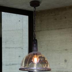 Bistro Lámpara colgante LED 60W ø34x45cm -Negro óxido