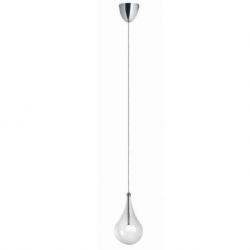 Drop LED Lámpara colgante individual G4 1,5W 1 tulipa 165cm Cristal transparente
