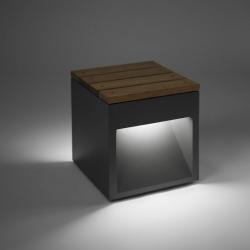 Lap Bench 45A Banco madera fijo LED 2x6,8w - Gris hormigón