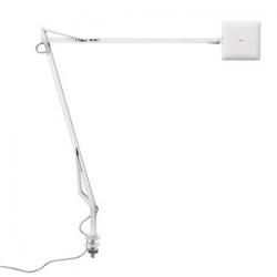 Kelvin Edge Sobremesa con soporte de mesa cable visto FLAT PANEL 8W - Blanco brillante
