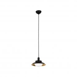 Side Lámpara colgante Ø20cm G9 LED 28W Exterior negro e interior cobre