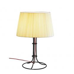 Naomi Table Lamp Small Ø17 E14 60W cable net lampshade Beige