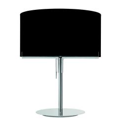 Aitana Table Lamp metallic lead lampshade black