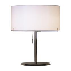 Aitana Table Lamp metallic lead white lampshade