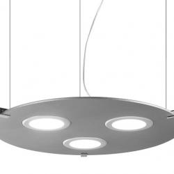 Plasma Pendant Lamp Round 3xPanel LED white