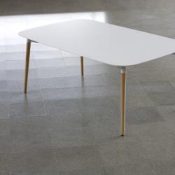 Belloch mesa rectangular blanco