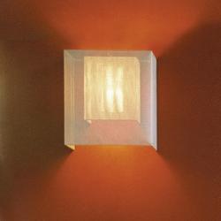 Moaré Zubehörteil lampenschirm interiror quadrat für Wandleuchte weiß