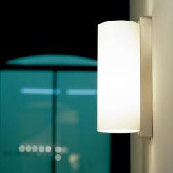 TMM Metálico Wall Lamp E27 60W - Structure metálica níquel Satin lampshade methacrylate white