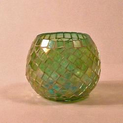 Acessorio abajur mosaico Verde