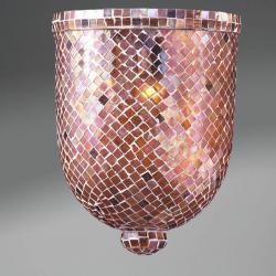 Acessorio abajur mosaico Vidro Cobre Grande