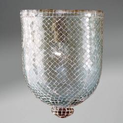 Zubehörteil lampenschirm mosaik Glas Aqua Groß