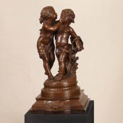 bildhauerei von Bronze Enfants Romantiques von Moreau