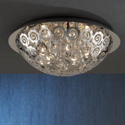 Volterra ceiling lamp 5L bright chrome/Glass Asfour